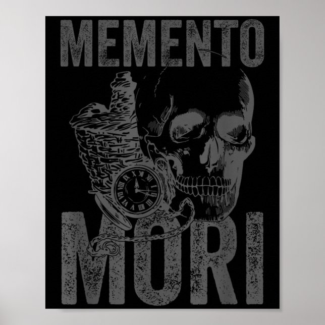 Poster Cinza de Filosofia Histórica Hellenística Memento (Frente)
