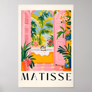 Poster Cinza De Gato Em Uma Banheira, Parede De Banheiro 