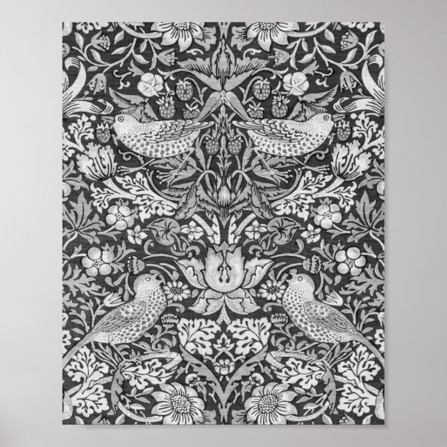 Poster Cinza de Morango, William Morris (Frente)
