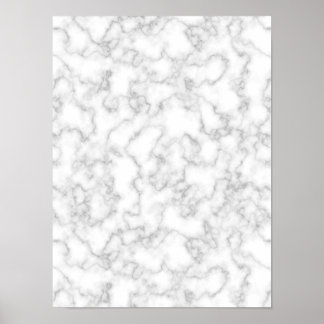 Poster Cinza de Padrão Marble Fundo de Pedra Branca Marmo