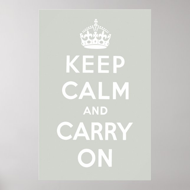 Poster Cinza de Platina (Frente)