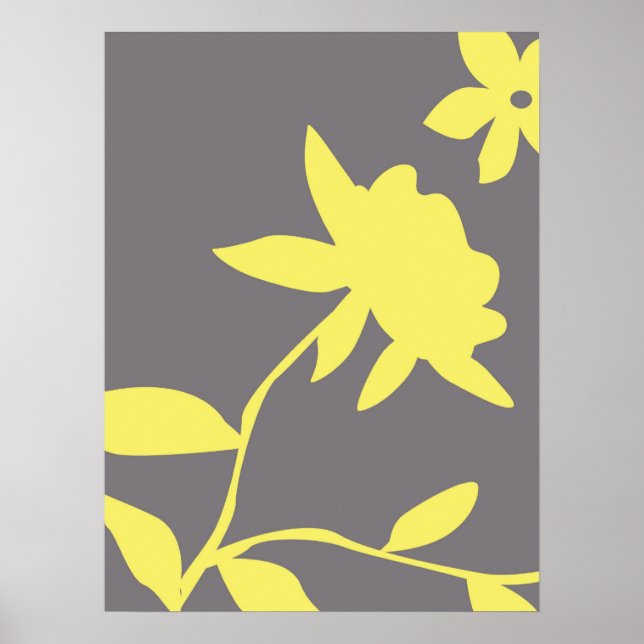 Poster Cinza e amarelo (Frente)