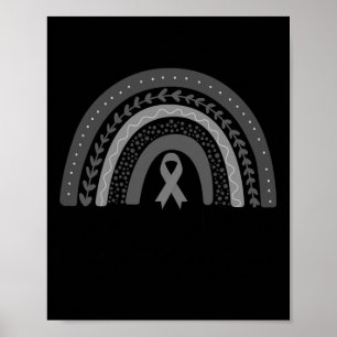 Poster Cinza Em Maio Tumor Do Cancer Do Arco-Íris