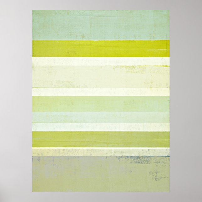 Póster cinza 'Expectativa' e Arte Abstrato castanha (Frente)