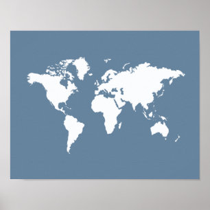 Póster Cinza francesa do mundo