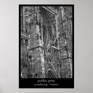 Poster cinza gótica