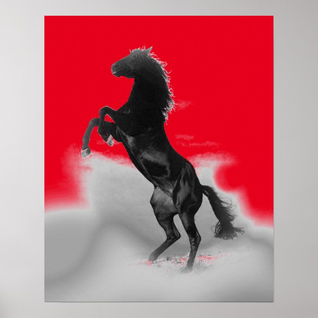 Poster Cinza Negra Vermelha, Pop de Horto (Frente)