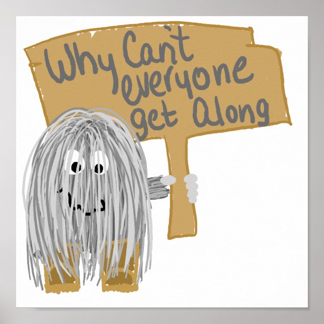 Poster cinza se dando bem (Frente)