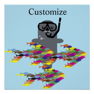 Póster Cinza Seal Thunder_Cove