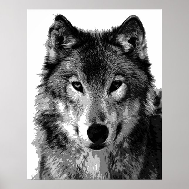 Poster Cinza Wolf (Frente)