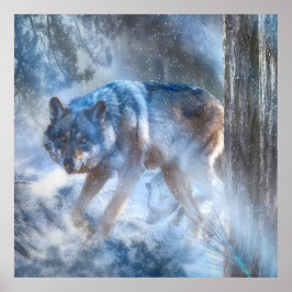 Poster Cinza Wolf SEASON DO WOLF
