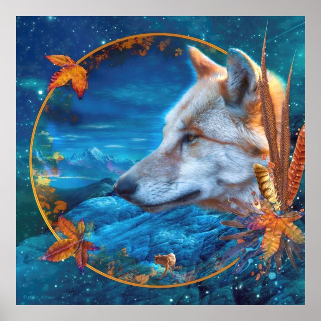 Poster Cinza Wolf THE EXCELENTE QUEST (Frente)