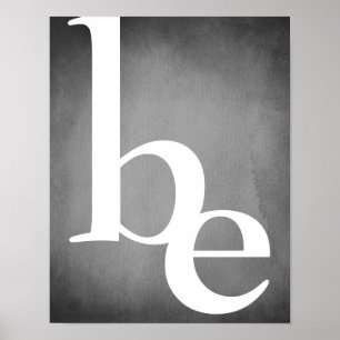 Poster cinzas limpas modernas e texto branco em negrito