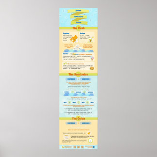 Póster Cinzas, ponto-e-vírgula e dois pontos e vírgulas