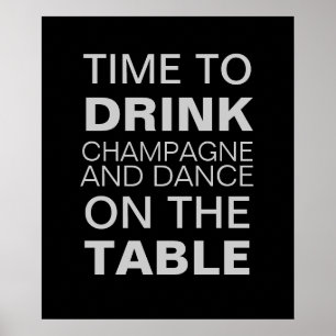 Poster cinzento do partido de Champagne