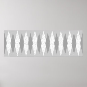 Poster cinzento moderno de Argyle do meio século