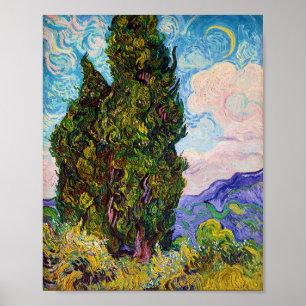 Poster Ciprestes, Van Gogh
