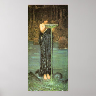 Poster Circe Invidiosa por John William Waterhouse