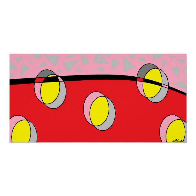 Póster Circled Back Scrum Design (Frente)