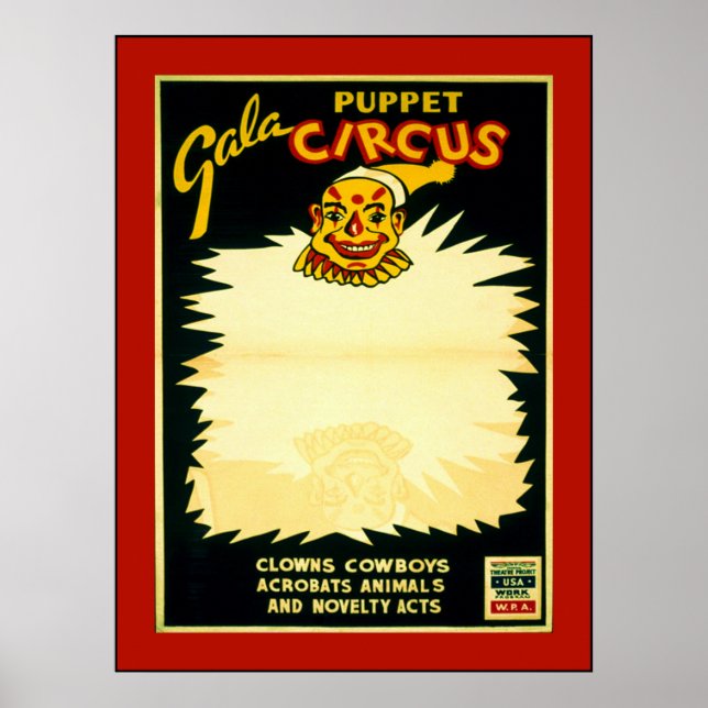Póster Circo de Fantoche (Frente)