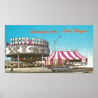 Poster Circo de Las Vegas Circus de 1960