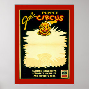 Póster Circo do fantoche