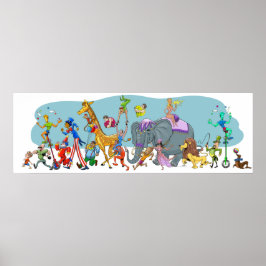 Póster Circo Feliz Chegando à Cidade