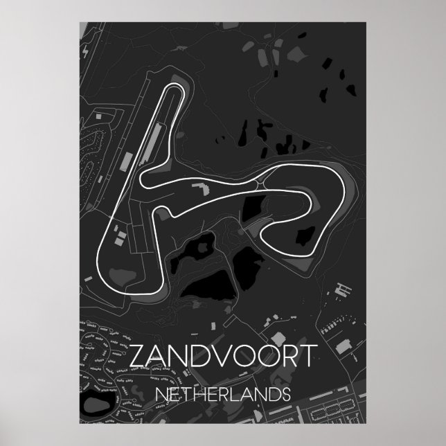 Poster Circuit Zandvoort Países Baixos (Frente)
