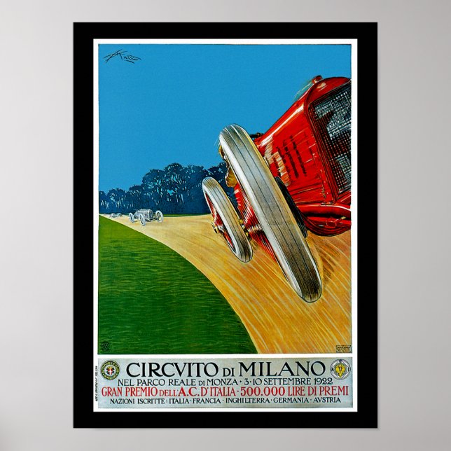Póster Circuito Di Milano (Frente)