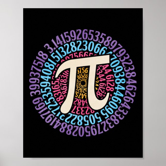 Poster Circular De Camisa Do Dia Pi 3.14 Pi Escola De Est (Frente)