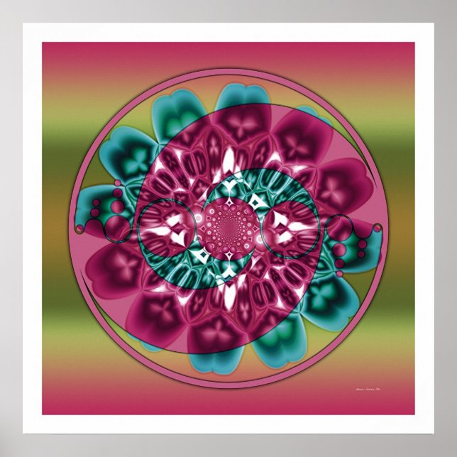 Poster Círculo Crop Mandala 1 (Frente)
