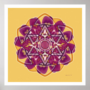 Póster Círculo Crop Mandala 4