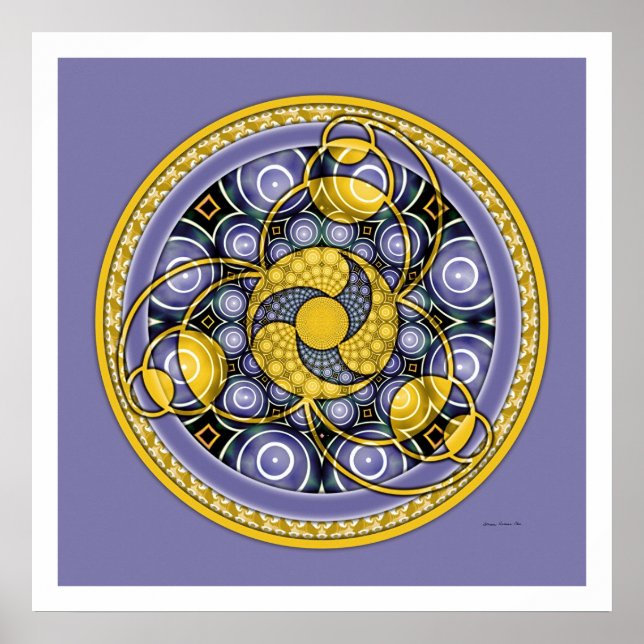 Póster Círculo Crop Mandala 5 (Frente)