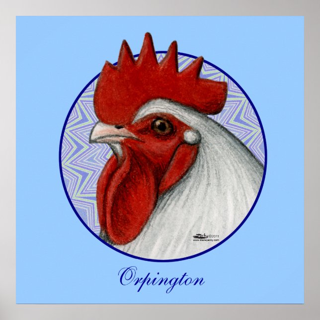 Póster Círculo de Cabeça de Orpington (Frente)