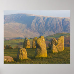 Poster Círculo de Pedra de Castlerigg, Distrito de Lake,