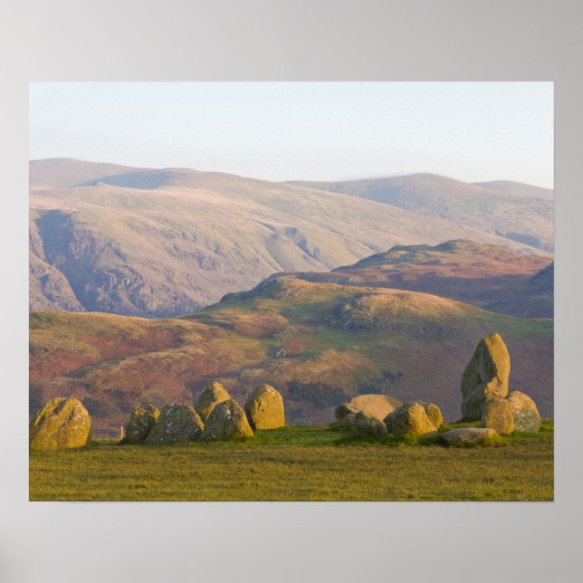 Poster Círculo de Pedra de Castlerigg, Distrito do Lago,  (Frente)