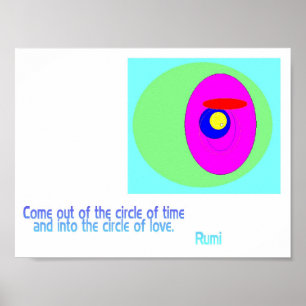 Poster Círculo do amor Rumi