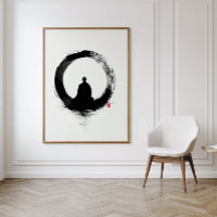 Círculo Enso - Arte de Parede com Tinta Zen - Deco