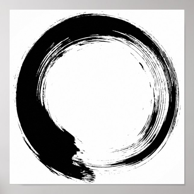 Poster Círculo Enso Zen (Frente)