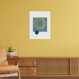 Poster Círculo Flutuante 5 Abstrato Art