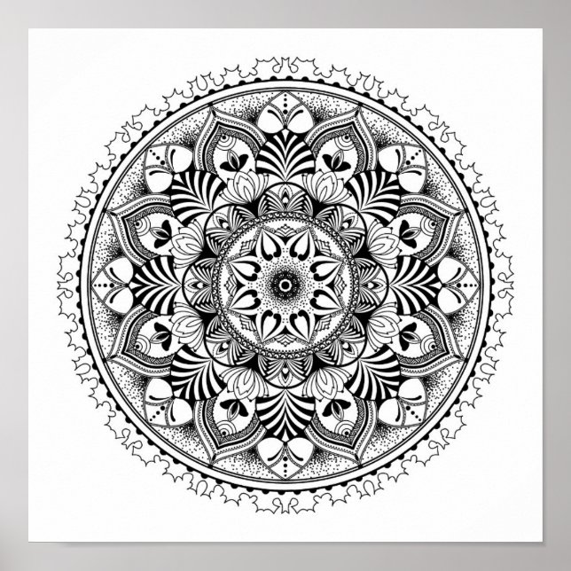 Póster Círculo Mandala 2 (Frente)