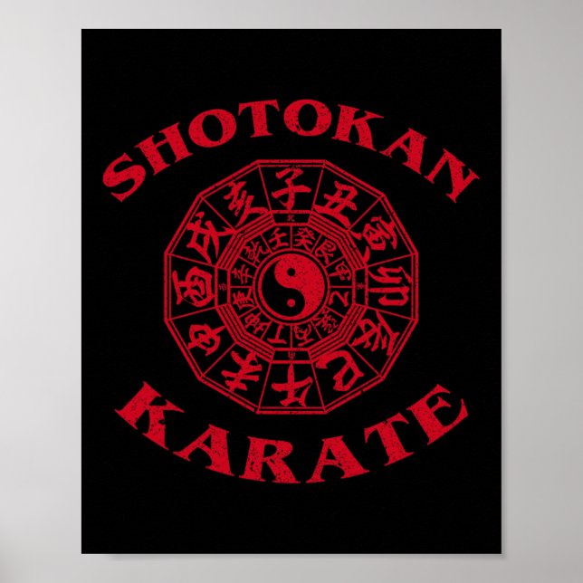 Poster Círculo Zodíaco do Caratê Shotokan  (Frente)