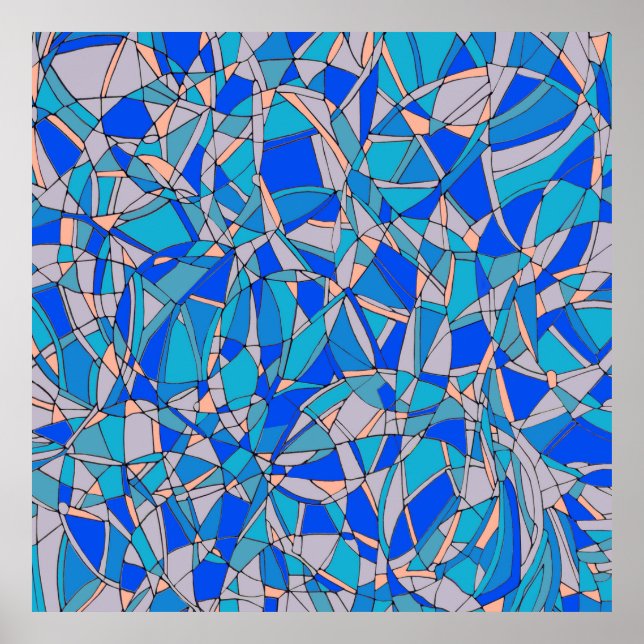 Poster Círculos abstrato (Frente)