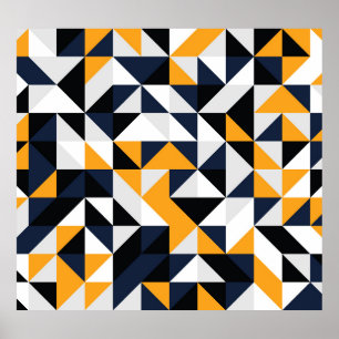 Poster Círculos aleatórios: padrão colorido.