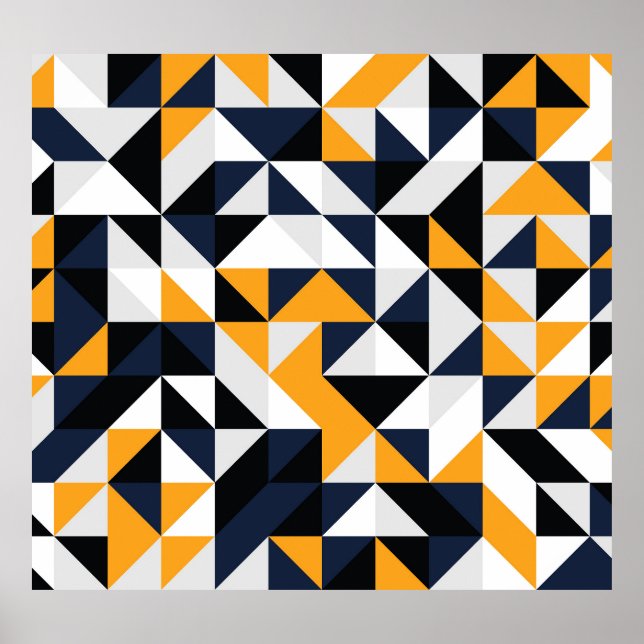 Poster Círculos aleatórios: padrão colorido. (Frente)