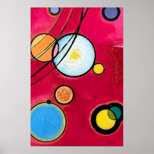 Poster Círculos Coloridos Abstrato Geométrica