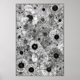 Poster Círculos Concentrados: Uma Sinfonia Geométrica