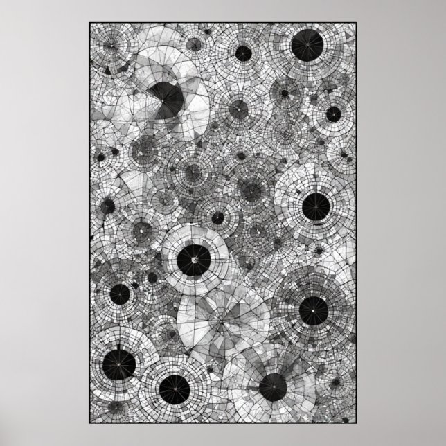 Poster Círculos Concentrados: Uma Sinfonia Geométrica (Frente)