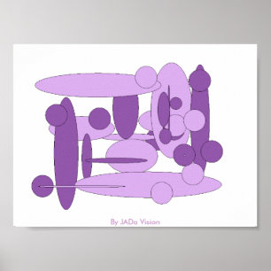 Póster Círculos e Ovals abstratos