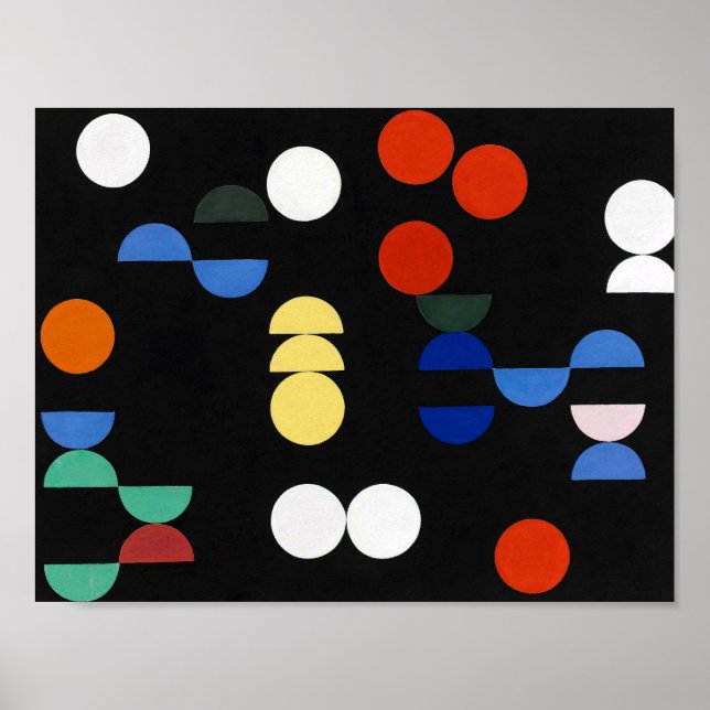 Poster Círculos e Semicírculos | Sophie Taeuber-Arp | (Frente)